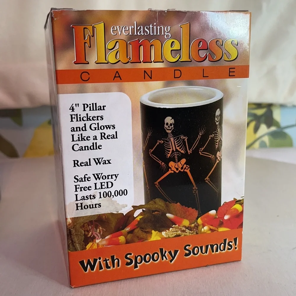 Flameless Halloween Candles set of 2